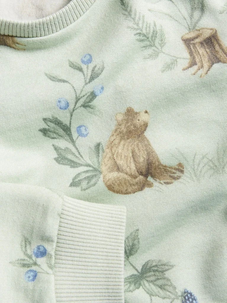 Green Animal Pattern Sweatshirt